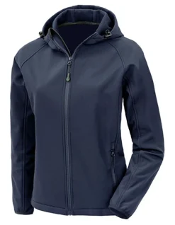 RT911F Result Damen 3-lagige bedruckbare Softshell Jacke mit Kapuze
