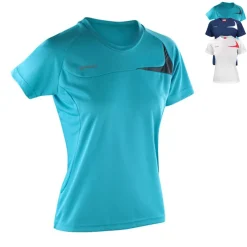 RT182F SPIRO Damen Dash Trainingsshirt Performanceshirt Sportshirt