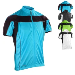 RT188M SPIRO Herren Fahrradkleidung Performance-Trainingsjacke atmungsaktiv kurzarm
