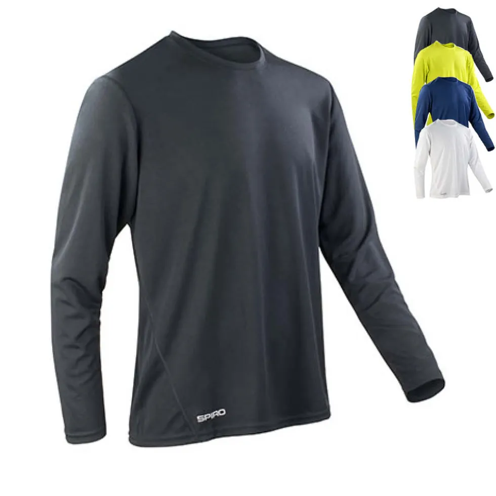 RT254M SPIRO schnelltrocknendes Herren Langarmshirt atmungsaktiv