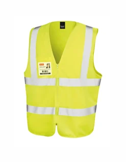RT202 Result Core Warnweste mit Brusttasche und Ausweisfenster
