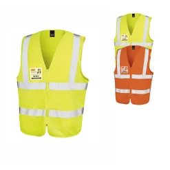 RT202 Result Core Warnweste mit Brusttasche und Ausweisfenster