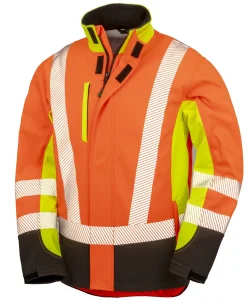 RT506 Result 3-lagie bedruckkbare 3-farbige Sicherheits- Softshell Jacke