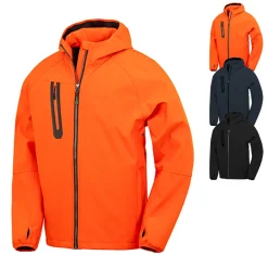 RT909 Result 3-lagige bedruckbare Softshell Jacke mit Kapuze