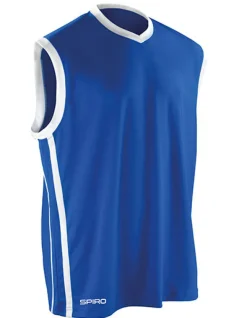 RT278 SPIRO  atmungsaktives schnelltrocknendes Herren Basketballshirt Ärmellos