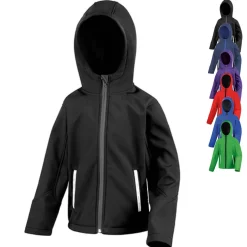 RT224Y Result Core Kinder Softshelljacke mit Kapuze