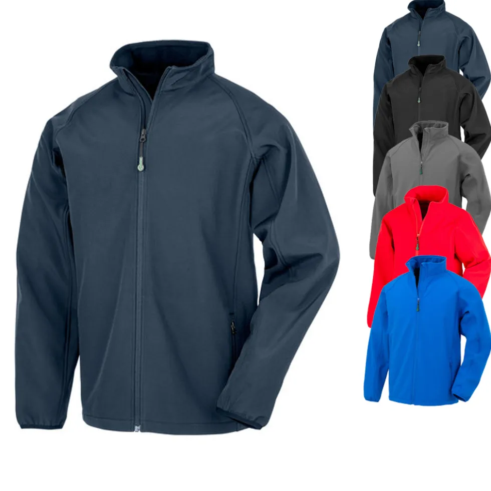 RT901Y Result 2-lagige bedruckbare Kinder Jugend Softshell Jacke