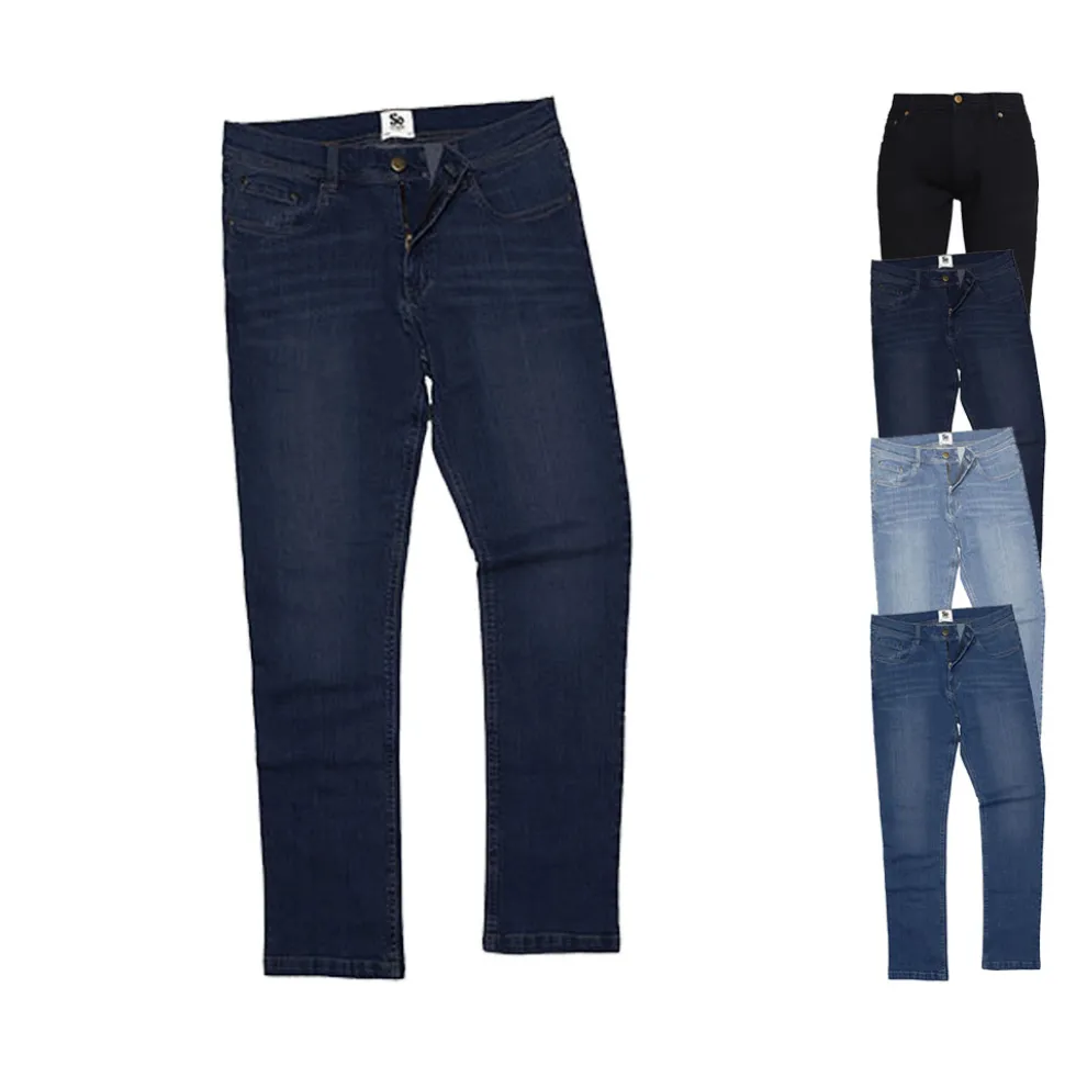 SD001 So Denim Herren Leo gerade Jeans