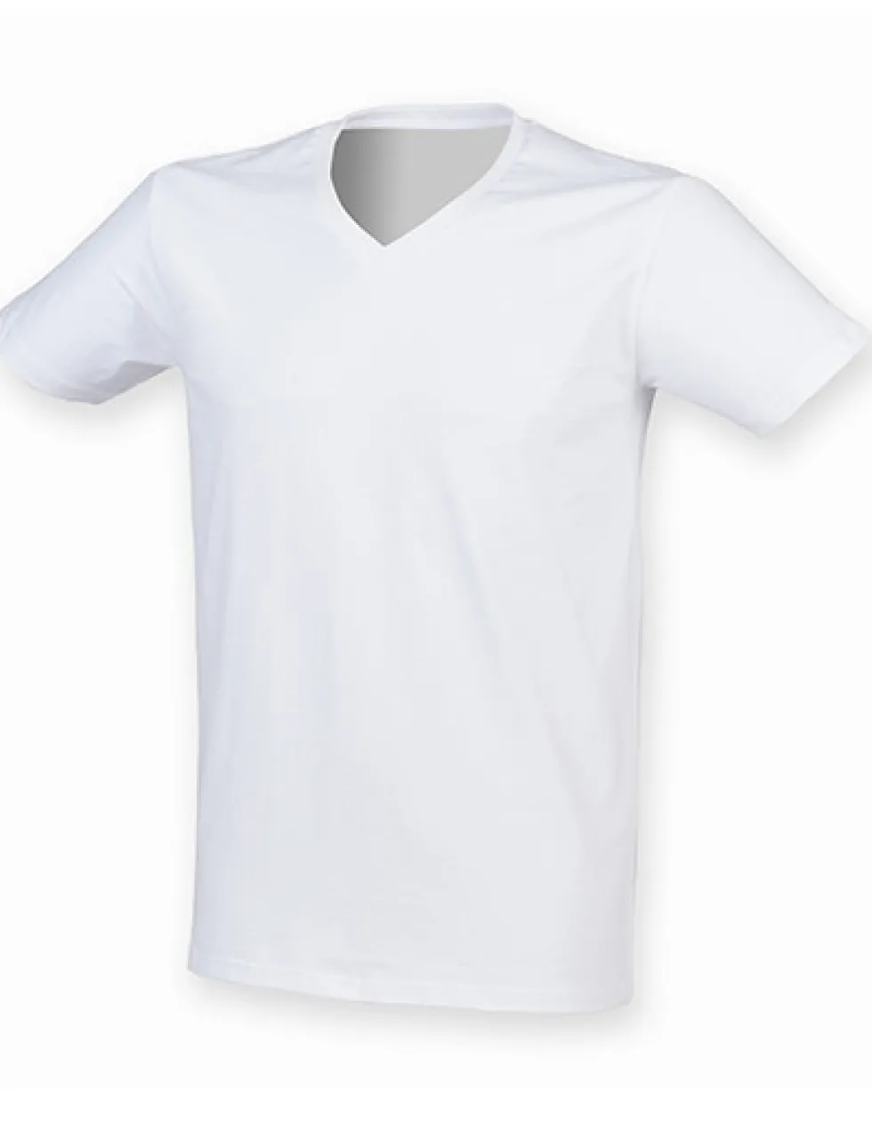 SFM122 SF Men Herren Feel Good Stretch-T-Shirt mit V-Ausschnitt