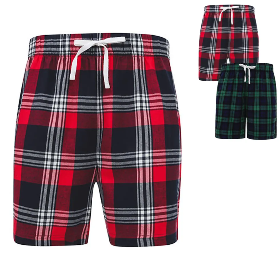 SFM82 SF Men Herren Tartan kurze Loungehose