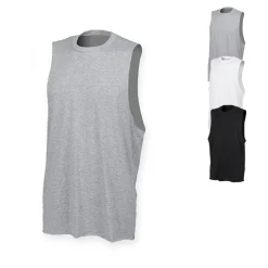 SFM232 SF Men Ärmelloses Herren T-Shirt mit hohem Kragen