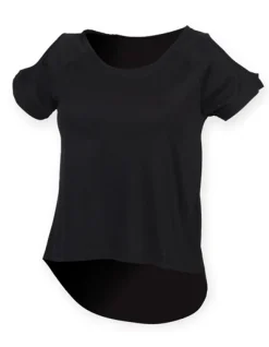 SF233 SF Women Damen T-Shirt mit fallendem Rückenteil