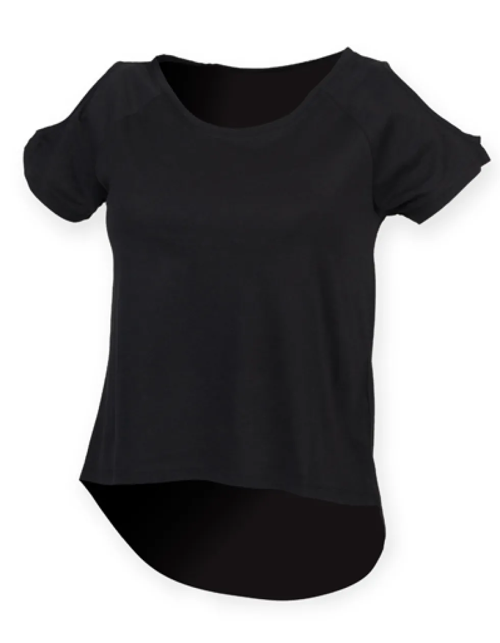 SF233 SF Women Damen T-Shirt mit fallendem Rückenteil