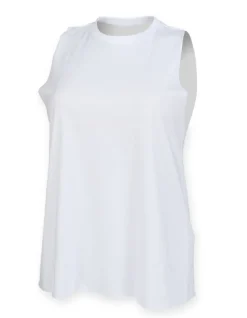 SF232 SF Women Damen T-Shirt Ärmellos mit Stehkragen weit geschnitten