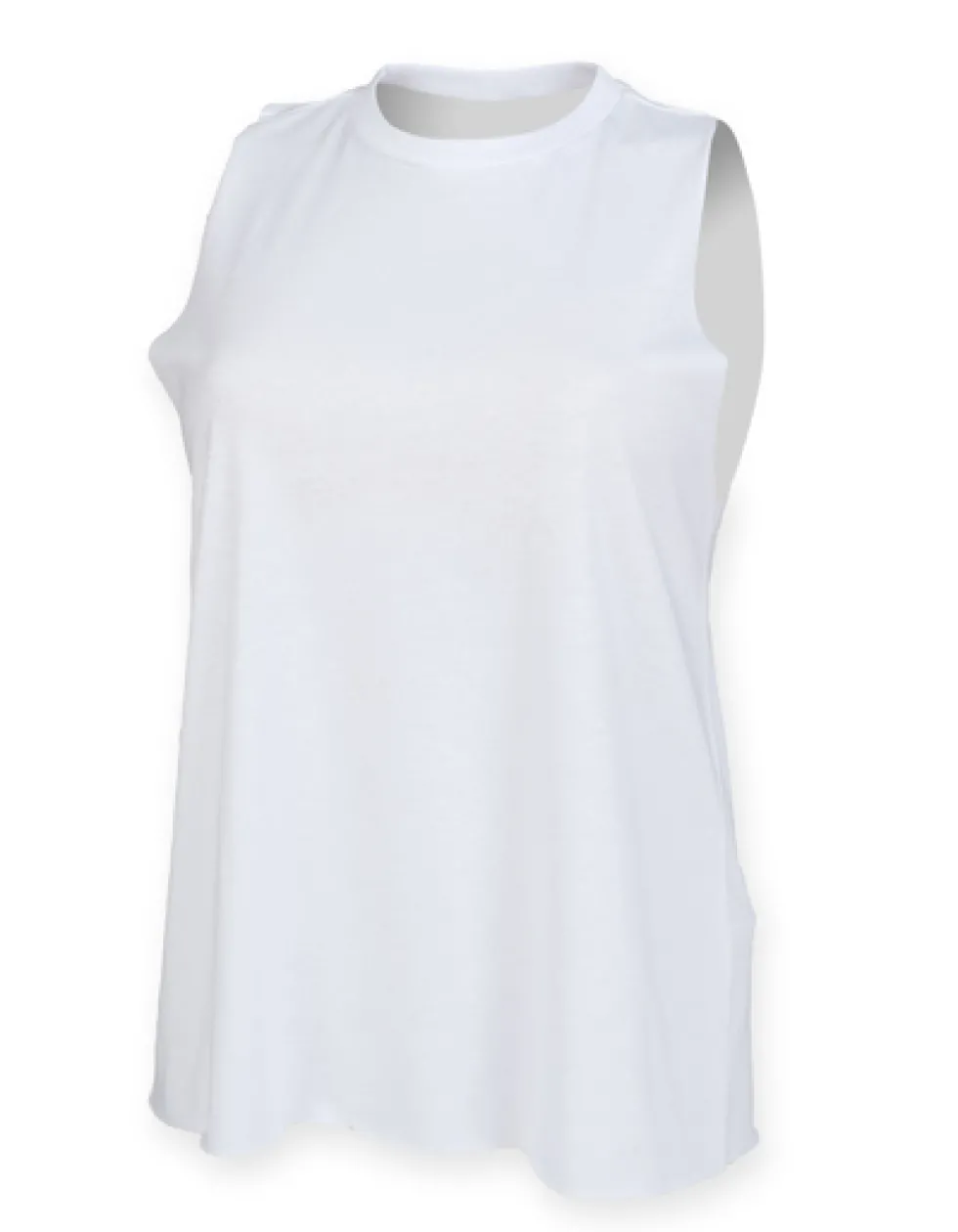 SF232 SF Women Damen T-Shirt Ärmellos mit Stehkragen weit geschnitten