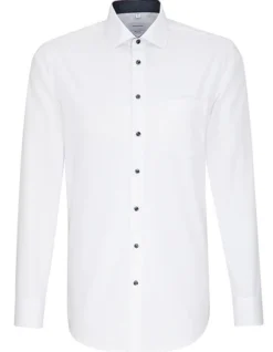 SN193690 Seidensticker Herren Hemd Poplin langarm reguläre Passform