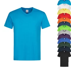 S270 Stedman® klassisches T-Shirt V-Ausschnitt kurzarm Herren