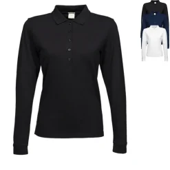 TJ146 Tee Jays Damen dehbares Polo langarm