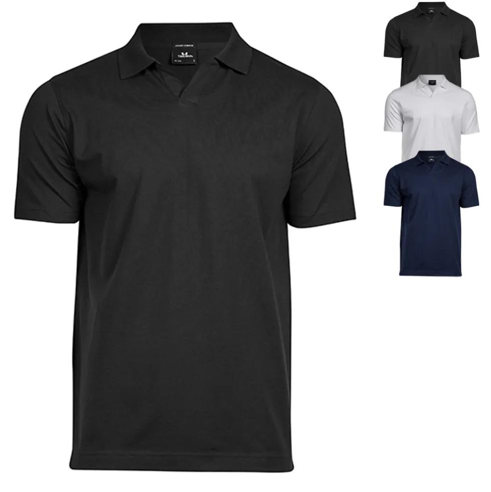 TJ1404 Tee Jays Luxury Stretch Poloshirt V-Ausschnitt