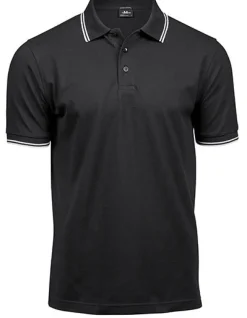 TJ1407 Tee Jays Luxus dehnbares Polo mit Streifen