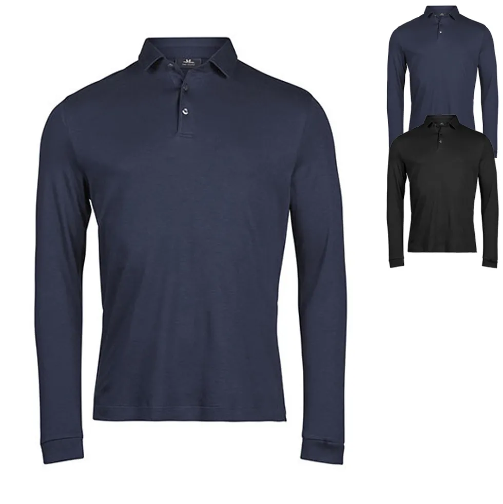 TJ1442 Tee Jays Pima-Baumwolle Polo langarm
