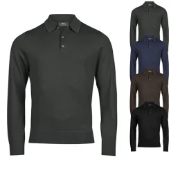 TJ6002 Tee Jays Strickpolo langarm