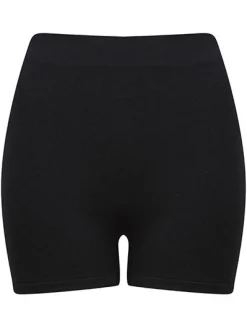 TL301 Tombo Taillierte kurze Hose mit hohem Bund aus meliertem Gewebe