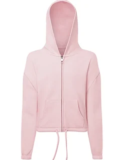 TR61B TriDri Kinder kurze Kapuzen Sweatjacke in Übergröße