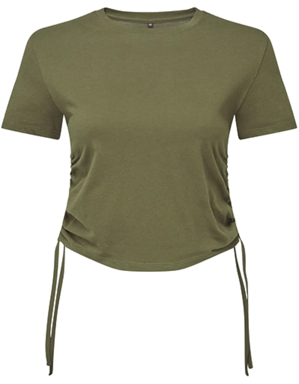 TR069 TriDri Damen bauchfreies kurzes Top mit Raffungen