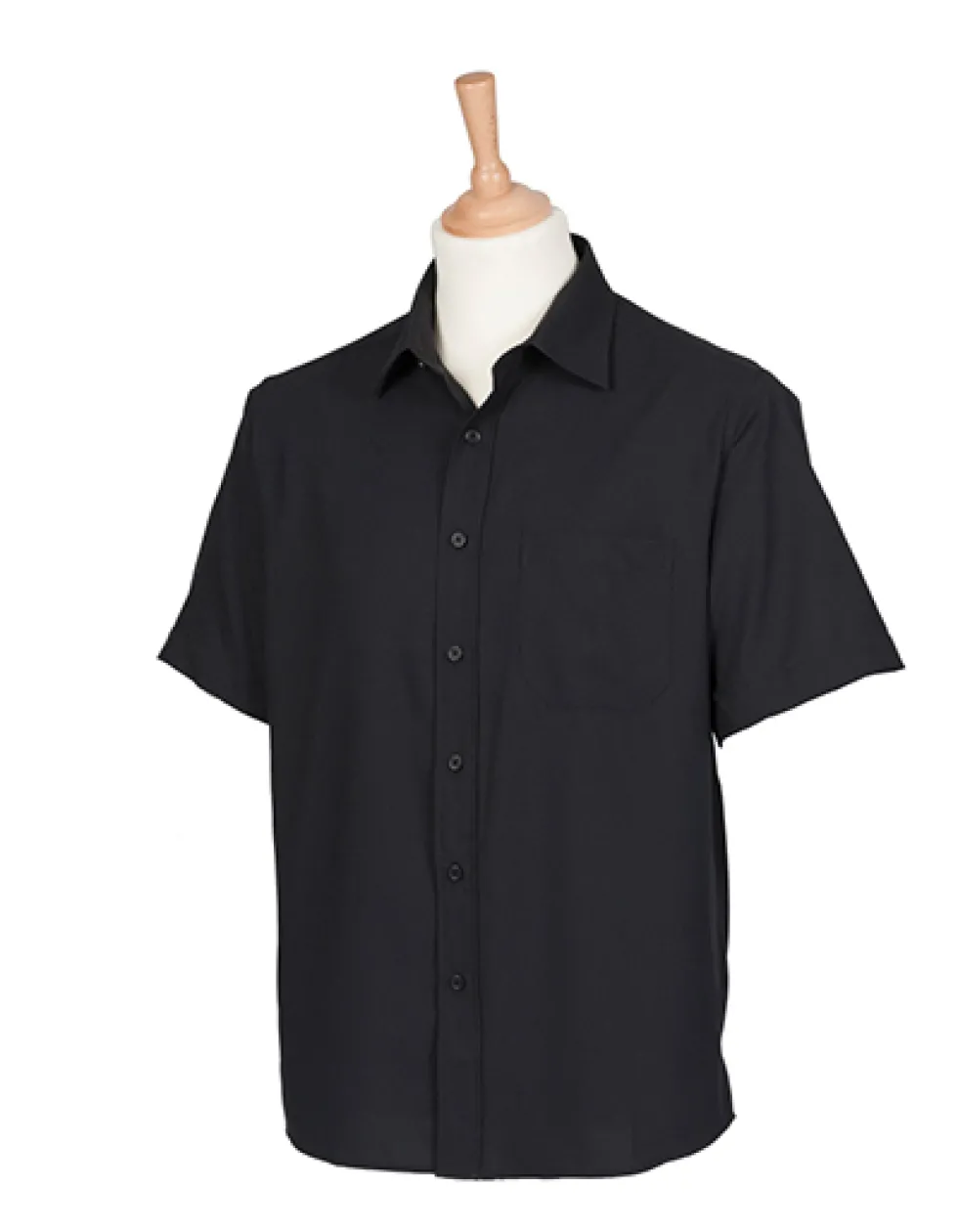 W595 Henbury Herren kurzarm Hemd Schweißtransportierendes Cofrex/Pufy® Polyester-Garn