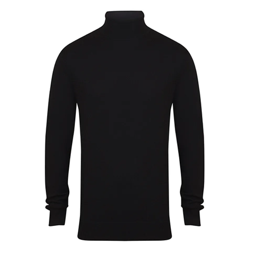 W727 Henbury Herren Rollkragenpullover