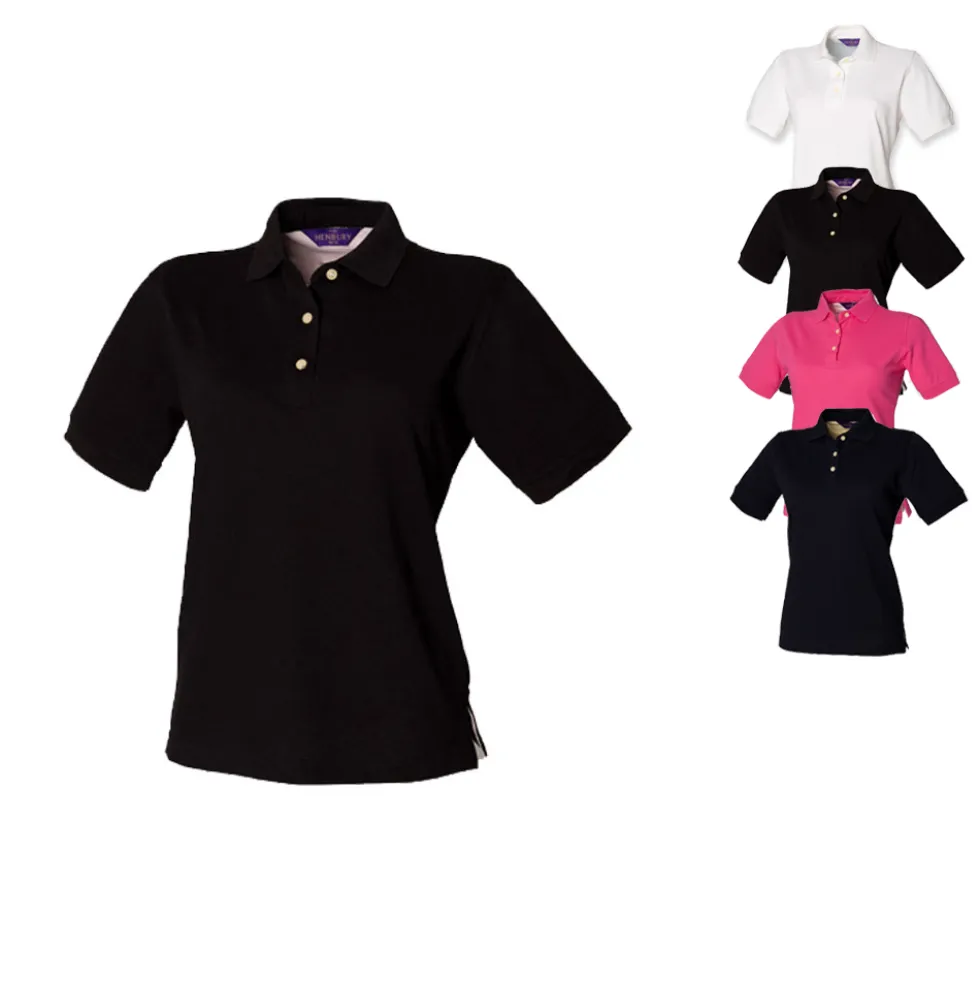 W121 Henbury Klassisches Damen-Poloshirt aus Baumwoll-Piqué