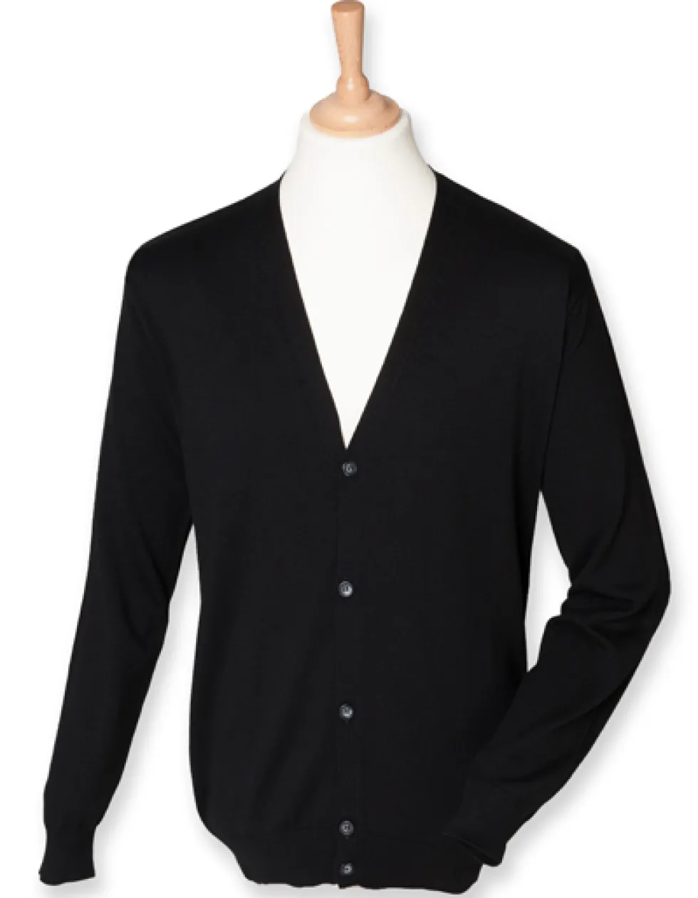 W722 Henbury Leichte Herren Strickjacke Cardigan mit V-Ausschnitt
