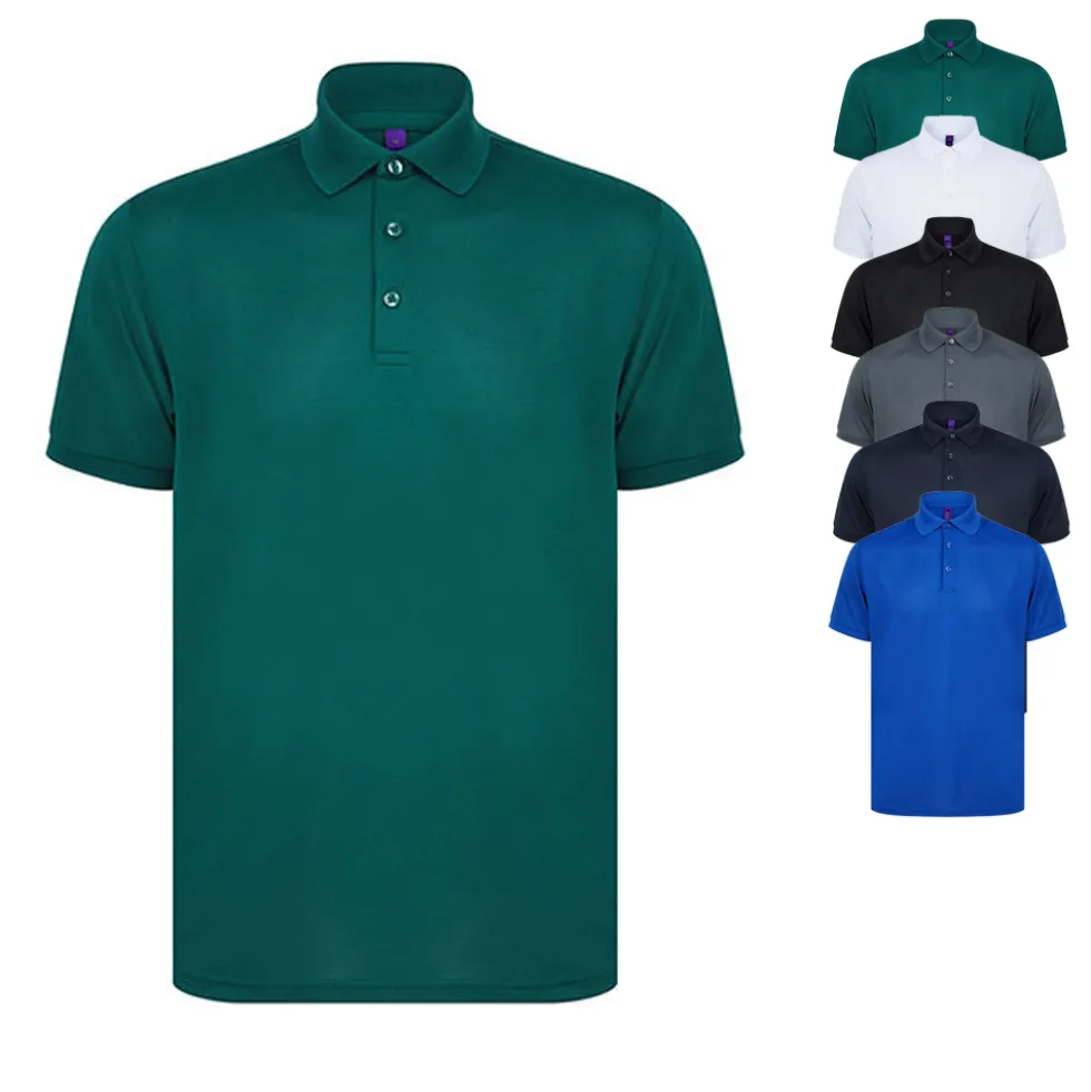 W465 Henbury Poloshirt Kurzarm aus Polyestergarn