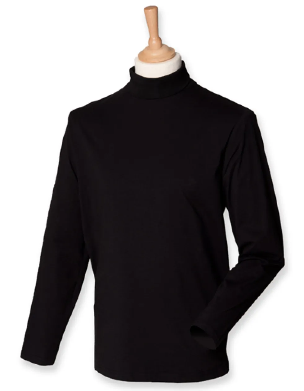 W020 Henbury T-Shirt mit Rollkragen und langen Ärmeln