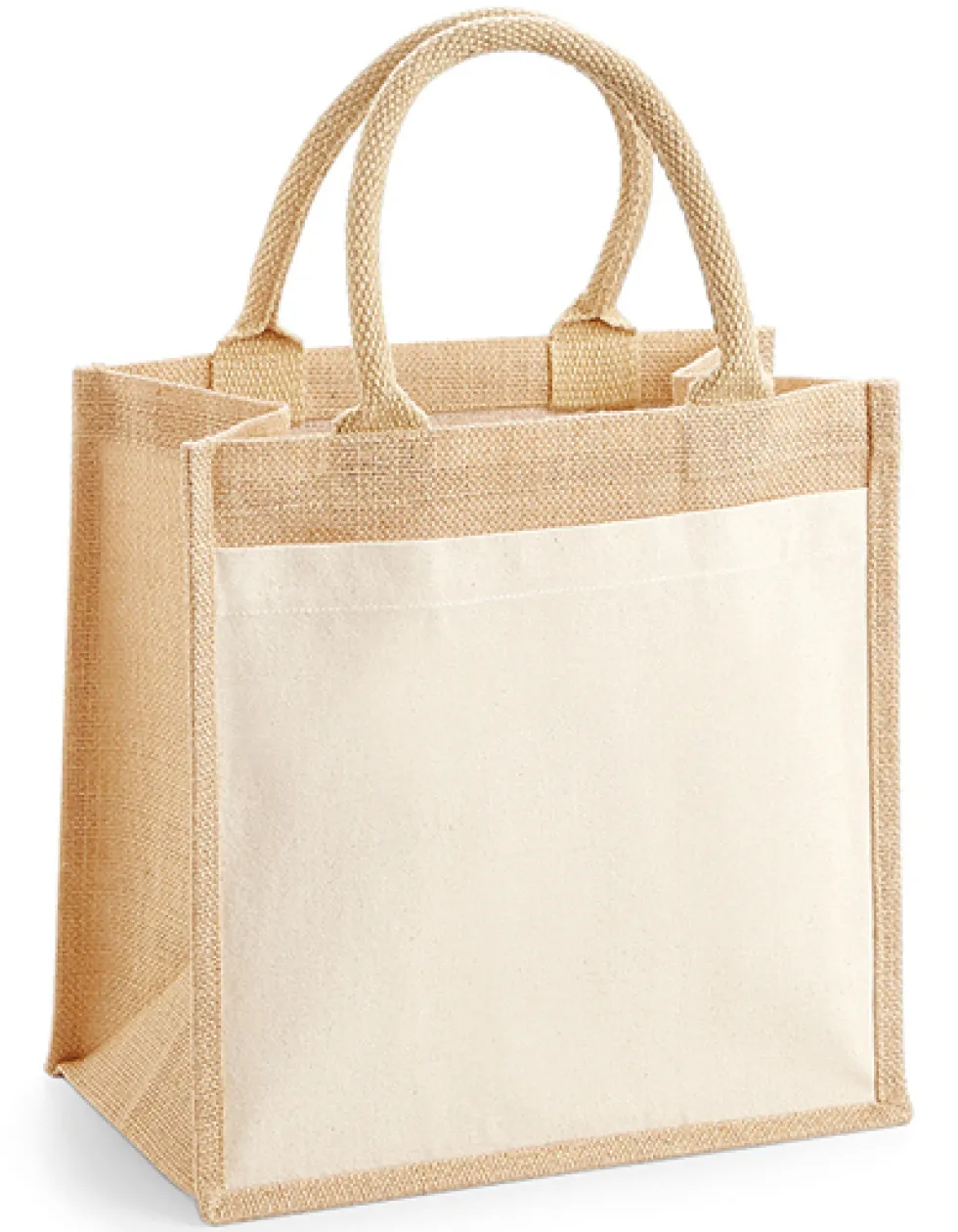 WM426 Westford Mill Baumwoll-Jute Tasche