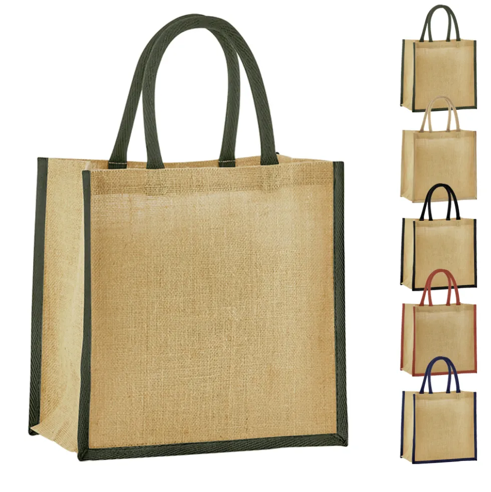 WM477 Westford Mill gestärkte Jute Mini Geschenktasche