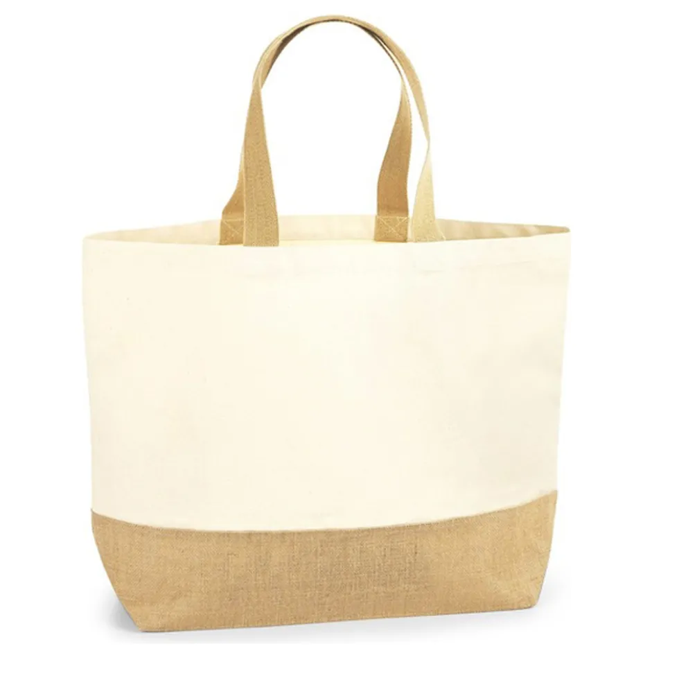 WM452 Westford Mill Jutetasche Einkaufstasche XL