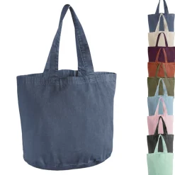 WM345 Westford Mill Kleidungsstückgefärbter Shopper