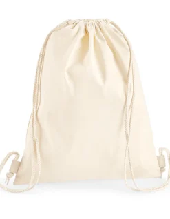 WM210 Westford Mill Turnbeutel Schuhtasche aus Baumwolle