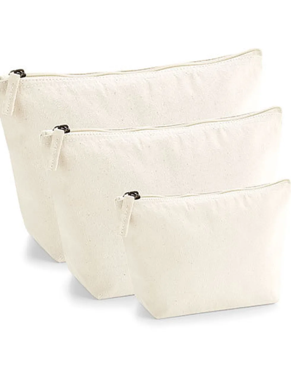 WM840 Westford Mill Zubehörtasche aus Bio-Baumwolle