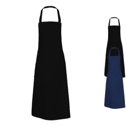 X1003 Link Kitchen Wear Latzschürzen mit Brust- und Hüfttasche