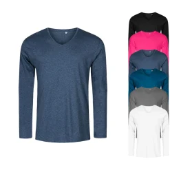 XO1460 X.O by Promodoro Herren V-Neck Langarmshirt
