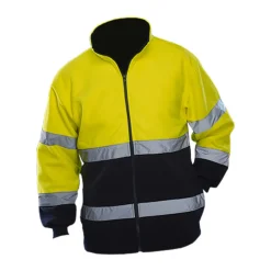 YK10B YOKO Hi-Vis hochsichtbare Fleecejacke mit zwei reflektierenden Bändern