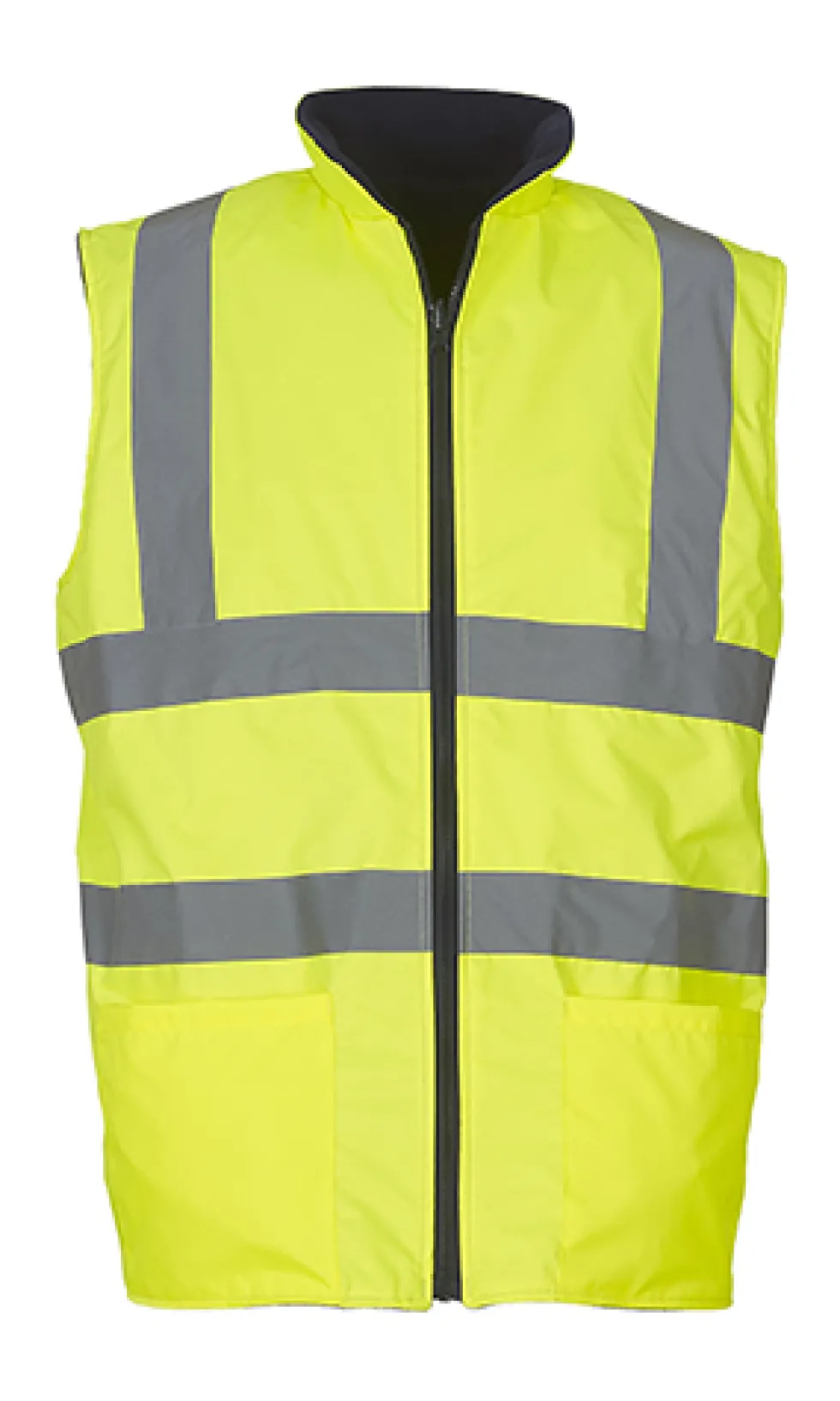 YK008F YOKO Hi-Vis hochsichtbare wendebare Fleeceweste Körperwärmer
