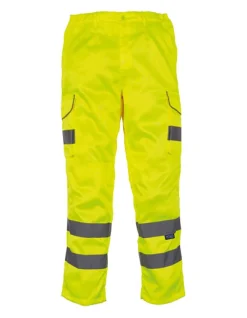 YK018T YOKO Hi-Vis hochsichtbare Cargohose mit Kniepolstertaschen
