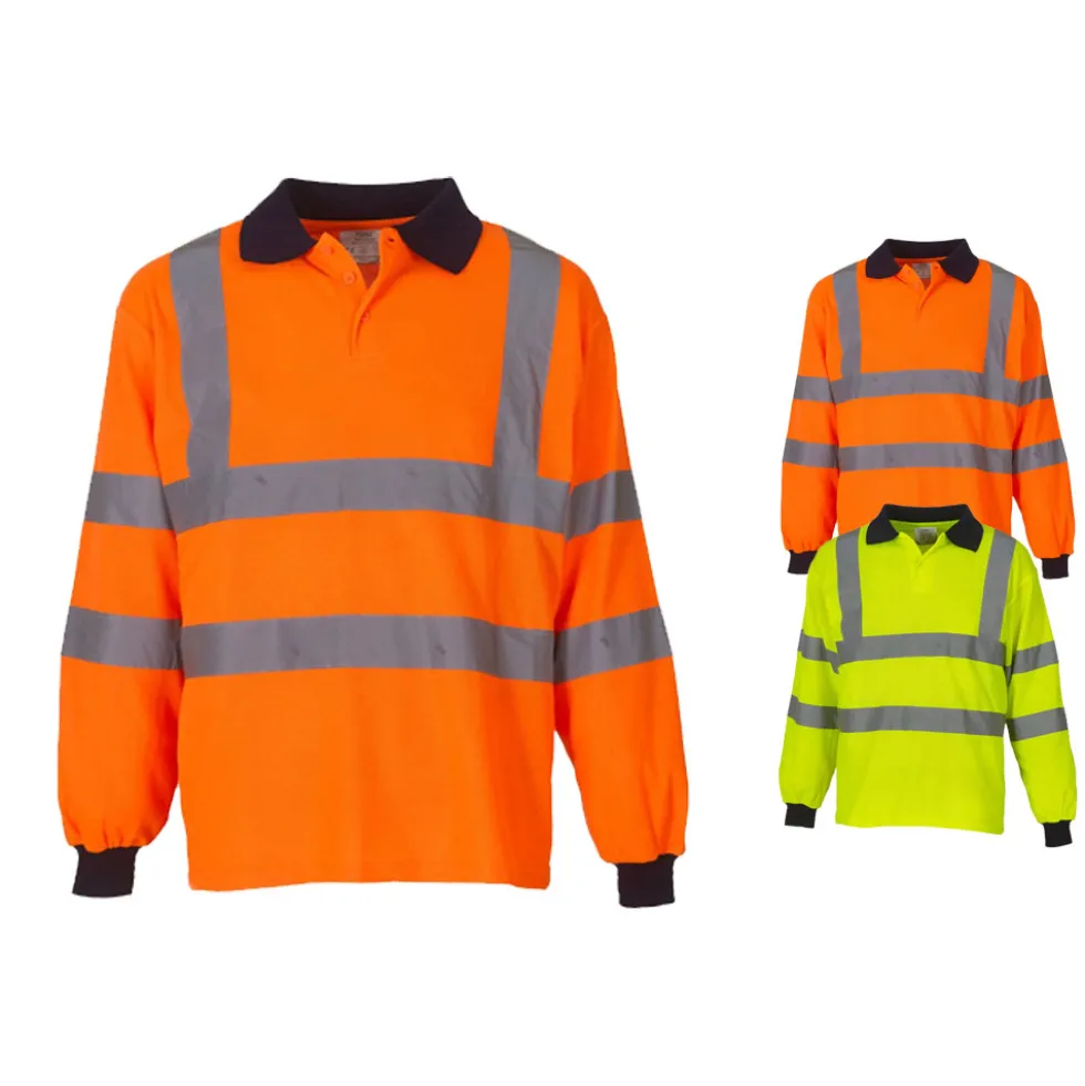 YK310 YOKO Hi-Vis hochsichtbares Langarm Poloshirt
