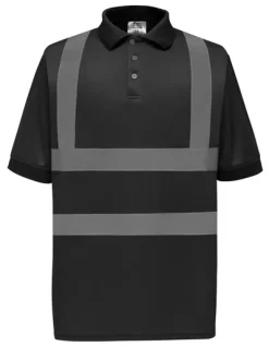 YK210 YOKO Hi-Vis hochsichtbares Poloshirt mit zwei reflektierenden Bändern