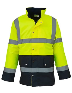 YK302 YOKO Hi-Vis hochsichtbare zweifarbige Autobahn-Jacke