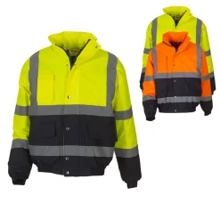 YK218 YOKO Hi-Vis hochsichtbare zweifarbige Bomberjacke